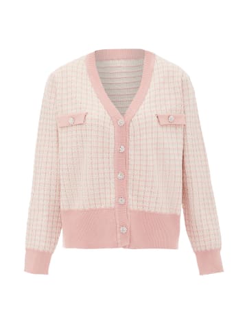 faina Women Cardigan in Wollweiss Rosa