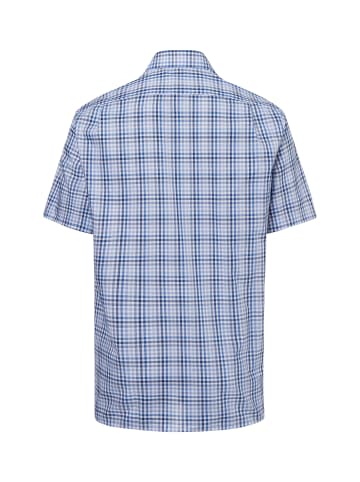 Andrew James Hemd - Bügelfrei in blau weiß