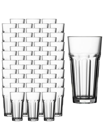 Pasabahce 60er Set Longdrinkgläser Casablanca in Transparent 475 ml in transparent
