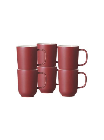 Ritzenhoff & Breker 6er Set Kaffeebecher Jasper 285 ml in beere