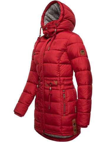 Navahoo Steppmantel Daliee in Dark Red