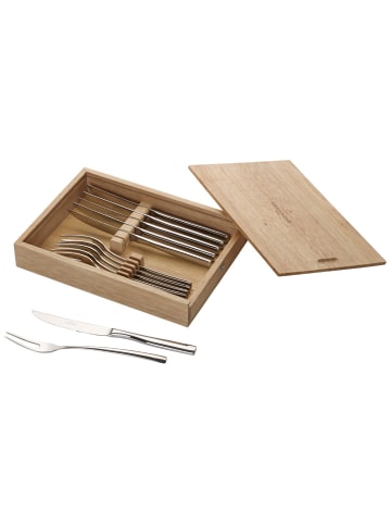 Villeroy & Boch 12er Set Steakbesteck Piemont in silber