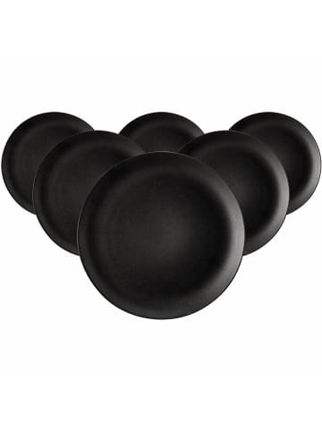 Seltmann Weiden 6er Set Speiseteller Liberty Velvet Black ø 27,9 cm schwarz in schwarz