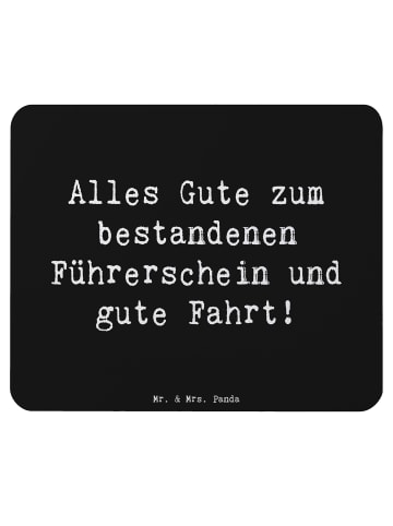 Mr. & Mrs. Panda Mousepad Spruch Erste Erfahrungen im Straßenver... in Schwarz