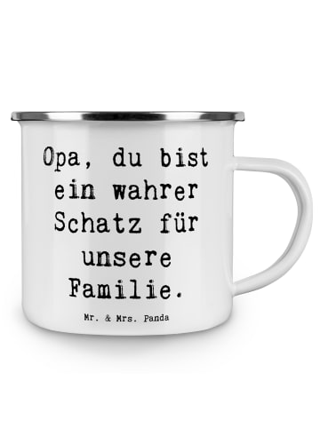 Mr. & Mrs. Panda Becher Spruch Opa Schatz mit Spruch in Weiß