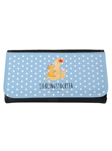 Mr. & Mrs. Panda Frauen Portemonnaie Fuchs Mama mit Spruch in Blau Pastell