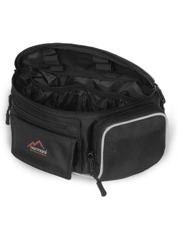 Normani Outdoor Sports Gürteltasche 3 l Cross Touring Bag in Schwarz