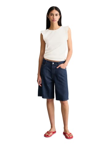 Marc O'Polo DENIM Ärmelloses Volant-Top regular in Silky White