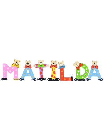 Playshoes Deko-Buchstaben "MATILDA" in bunt