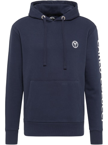 Carlo Colucci Hoodie ohne Reißverschluss Corradino in Navy