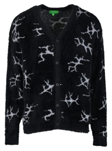 Huf Huf Gestrickte Strickjacke in black