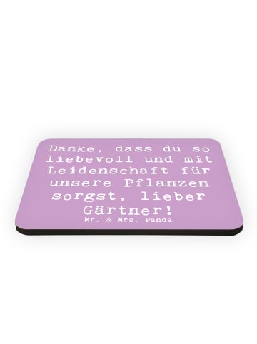 Mr. & Mrs. Panda magnet Spruch Lieber Gärtner mit Spruch in Lavendeltraum