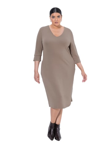 Ulla Popken Kleid in blassbraun