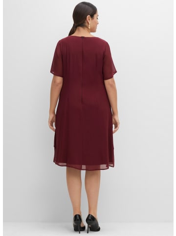 sheego Abendkleid in weinrot