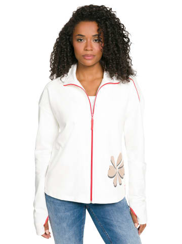 Gina Laura Sweatjacke in offwhite