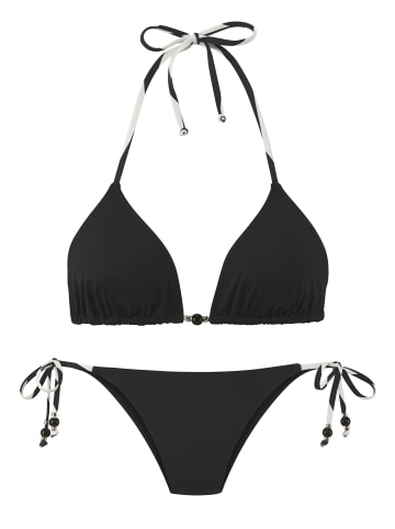 French Connection Triangel-Bikini in schwarz