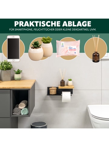 eluno Toilettenpapierhalter VARAZ ca. 31,5 x 9,5 x 13 cm (B/H/T)