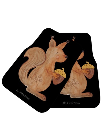 Mr. & Mrs. Panda Autoteppich Eichhörnchen Weihnachtszeit ohne Sp... in Schwarz