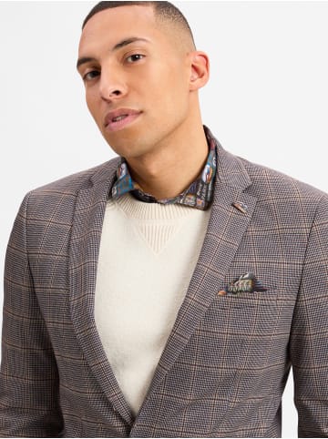 Finshley & Harding London Sakko Brixdon in braun hellgrau - 0001