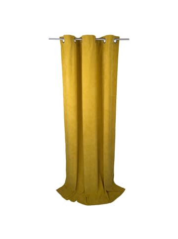 Tom Tailor Blickdichter Ösenvorhang CASUAL CORD in Gelb
