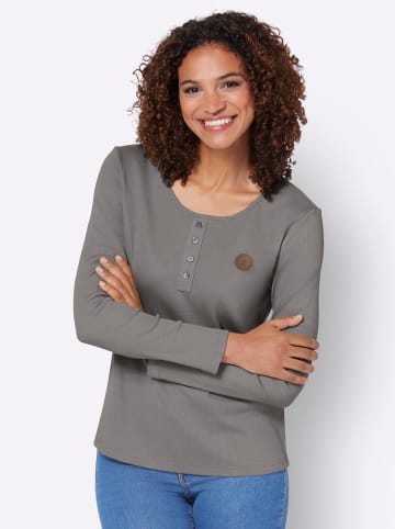 WITT WEIDEN Langarmshirt in grau