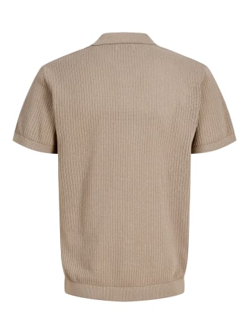 JACK & JONES Junior Strickpoloshirt kurzarm Jjjess in string