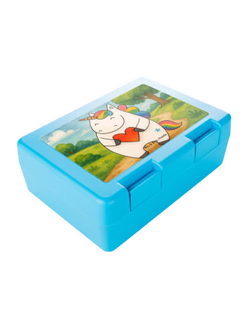 Mr. & Mrs. Panda Brotdose Einhorn Herz Design ohne Spruch in Weiß