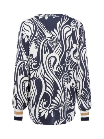 Franco Callegari Bluse in marine weiß - 0012