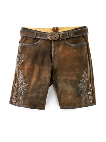 MADDOX Lederhose FAELO in dunkelbraun
