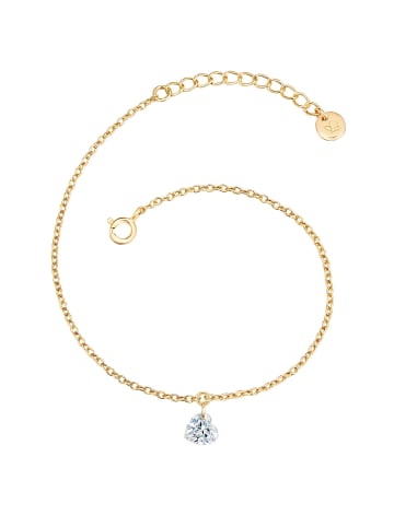 Glanzstücke München Armband Herz aus Sterling Silber mit Topas in gelbgold