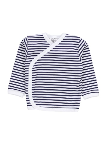 TupTam Baby Langarm Wickelshirt 5er Set in grau/weiß
