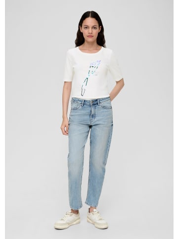 s.Oliver T-Shirt kurzarm in Creme