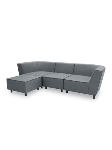 58 aufm Kessel GARTENLOUNGE Set 3 Brandie 279x77x176 mit Outdoorbezug in dunkelgrau