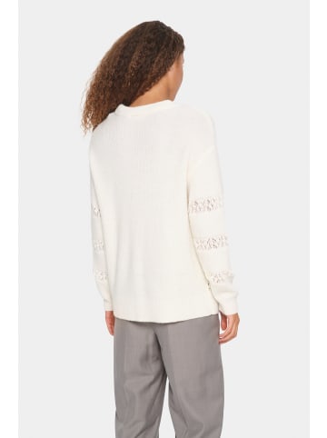 SAINT TROPEZ Strickpullover IngelaSZ Gerade Passform in Ice