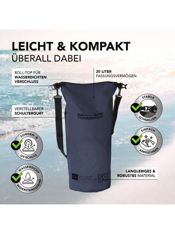 Where Tomorrow PVC dry bag Style 01 20L dunkelblau  Blau