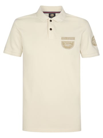 Petrol Industries Piqué-Poloshirt Suspensión in Weiß