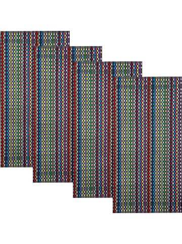 Kracht Frottier, Baumwolle Grubentuch 4er-Pack in bunt