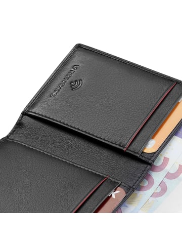 Roncato Detroit Geldbörse RFID Schutz Leder 8 cm nero