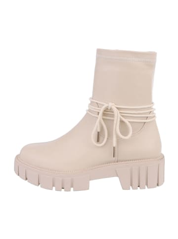 Ital-Design Stiefelette in Beige