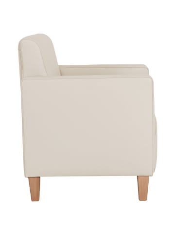 58 aufm Kessel SESSEL Karol Bezug Kunstleder Buche natur / beige