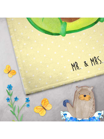 Mr. & Mrs. Panda Gästehandtücher Avocado Geburtstag ohne Spruch in Gelb Pastell