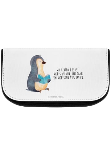 Mr. & Mrs. Panda kosmetiktäschchen Pinguin Buch mit Spruch in Weiß