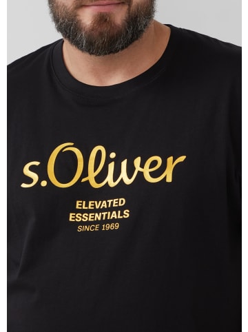s.Oliver T-Shirt kurzarm in Schwarz