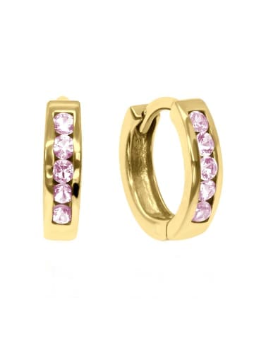 schmuck23 Gold Creolen 925 Silber 0,3 cm x 1,2 cm