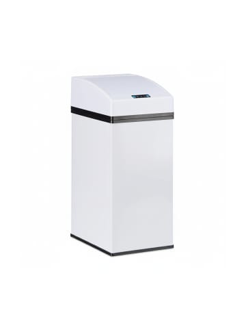 relaxdays Sensor Mülleimer in Weiß - 7 l