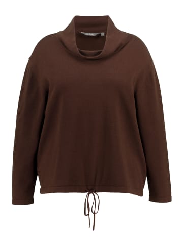 Ulla Popken Pullover in mahagonibraun