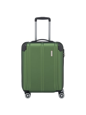 travelite City - 4-Rollen-Kabinentrolley S 55 cm in grün