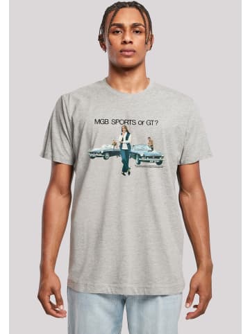 F4NT4STIC T-Shirt British Motor Heritage MG MGB Or GT Promo Ad in grau meliert