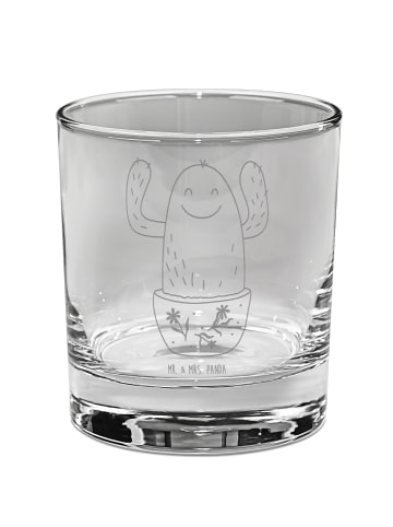 Mr. & Mrs. Panda Whiskyglas Kaktus Happy ohne Spruch in Transparent