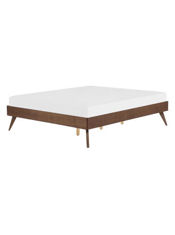 Beliani Doppelbett BERRIC in Braun - (W) 148 x (H) 38 x (L) 202 cm